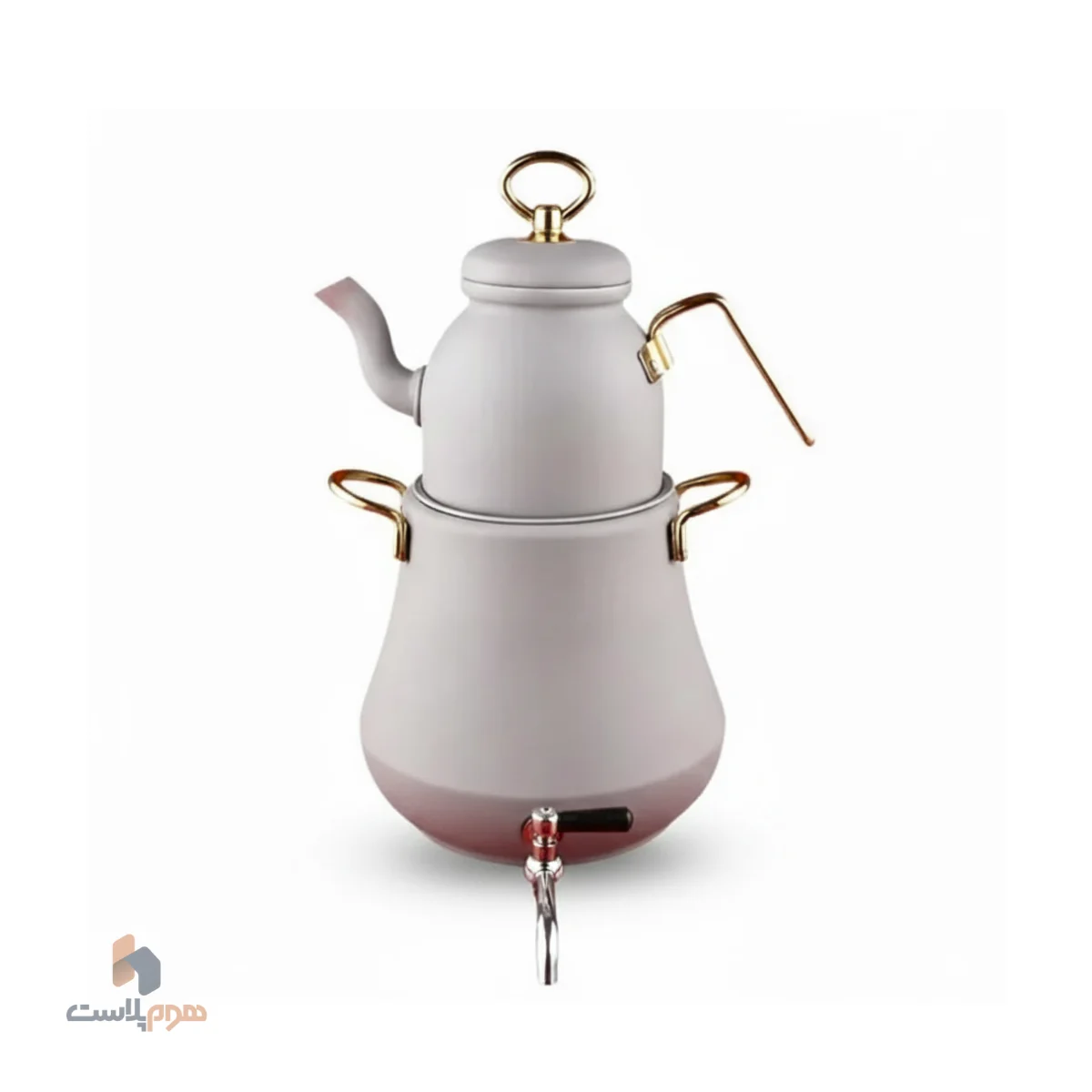 کتری قوری شیردار دسته بغل