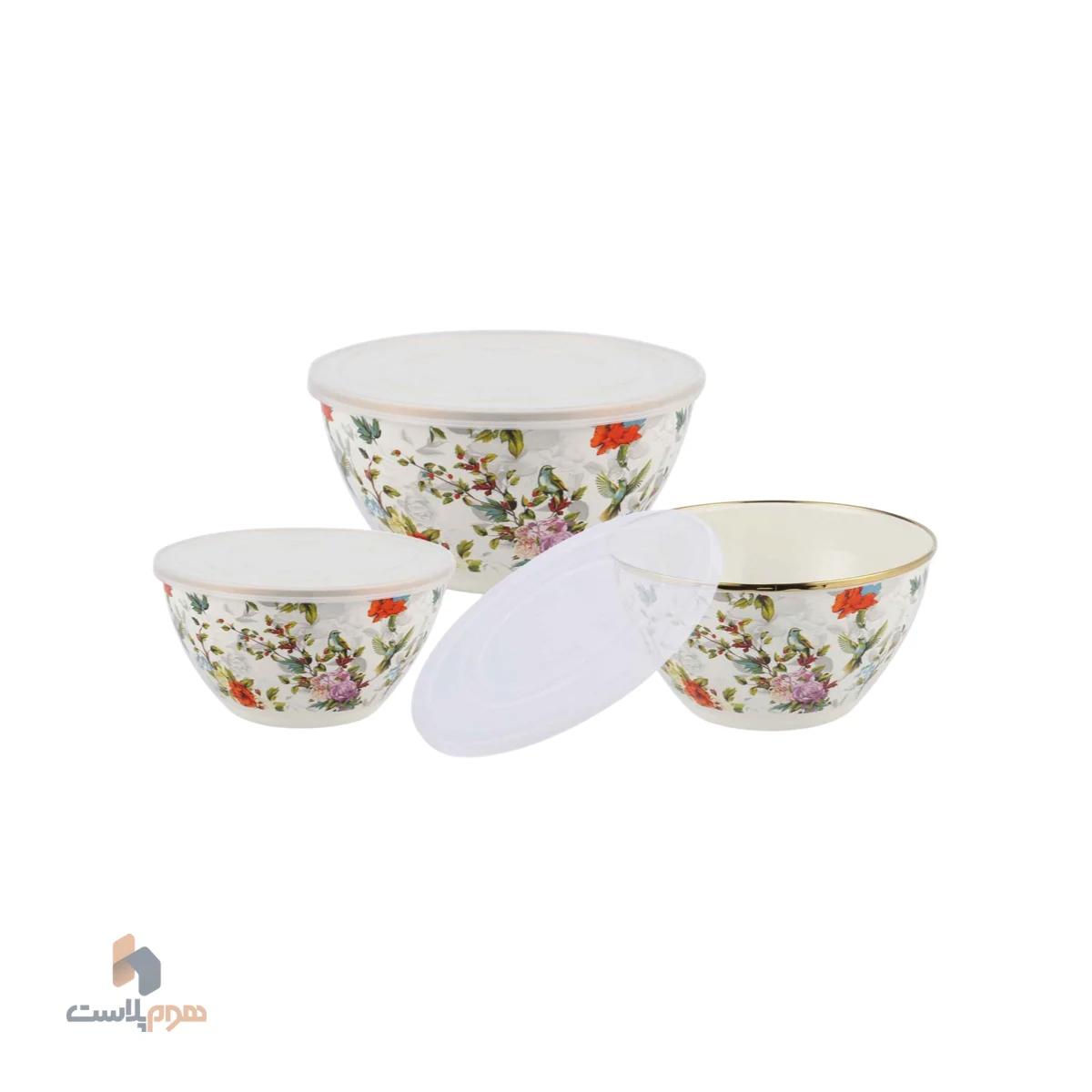 کاسه 3 تيکه گلدار