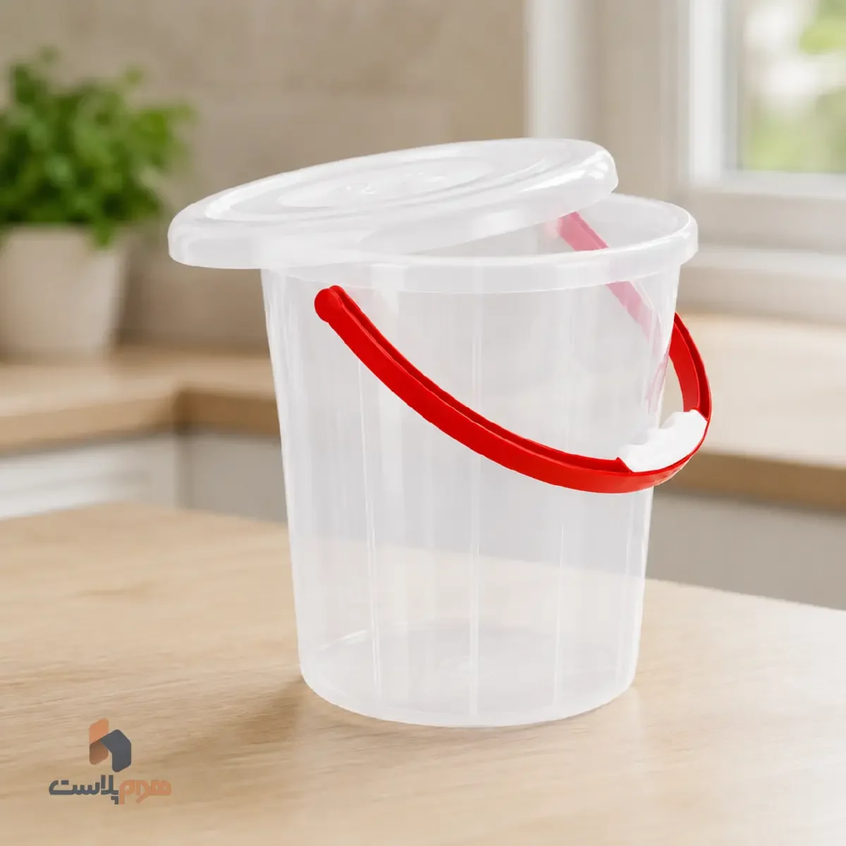 سطل مدرج همه‌کاره شفاف 7 لیتری